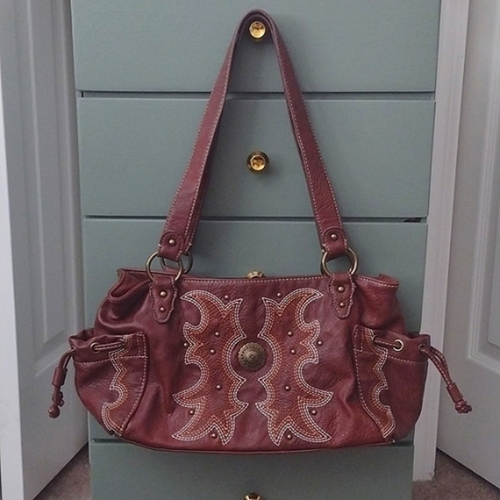 Bandana by American West Leather Shoulder Bag